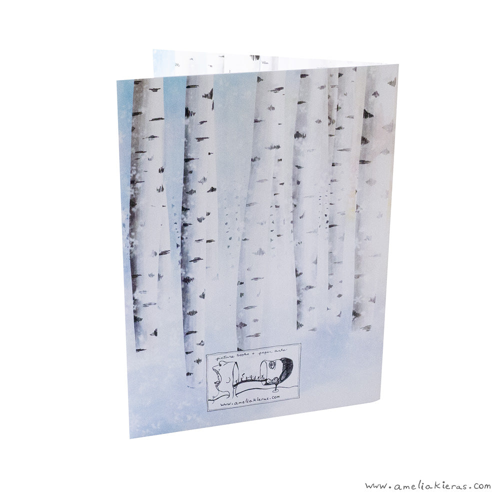 Winter Rabbits Holiday 3D Pop Up Card