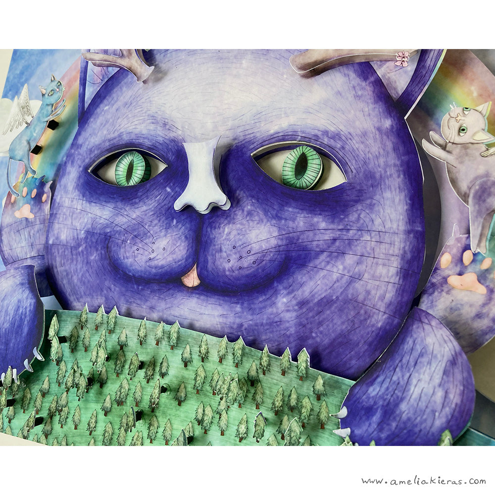 Cat Mythology - Limited Edition Cut Paper Wall Art