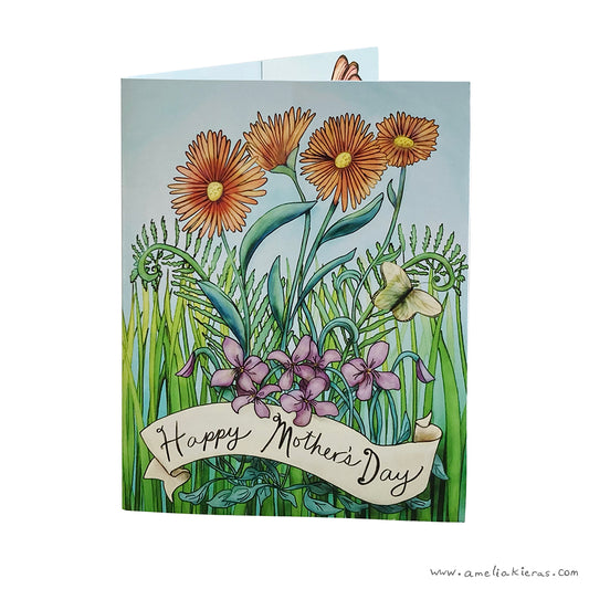Mother's Day Flower Bouquet 3D Pop Up Card