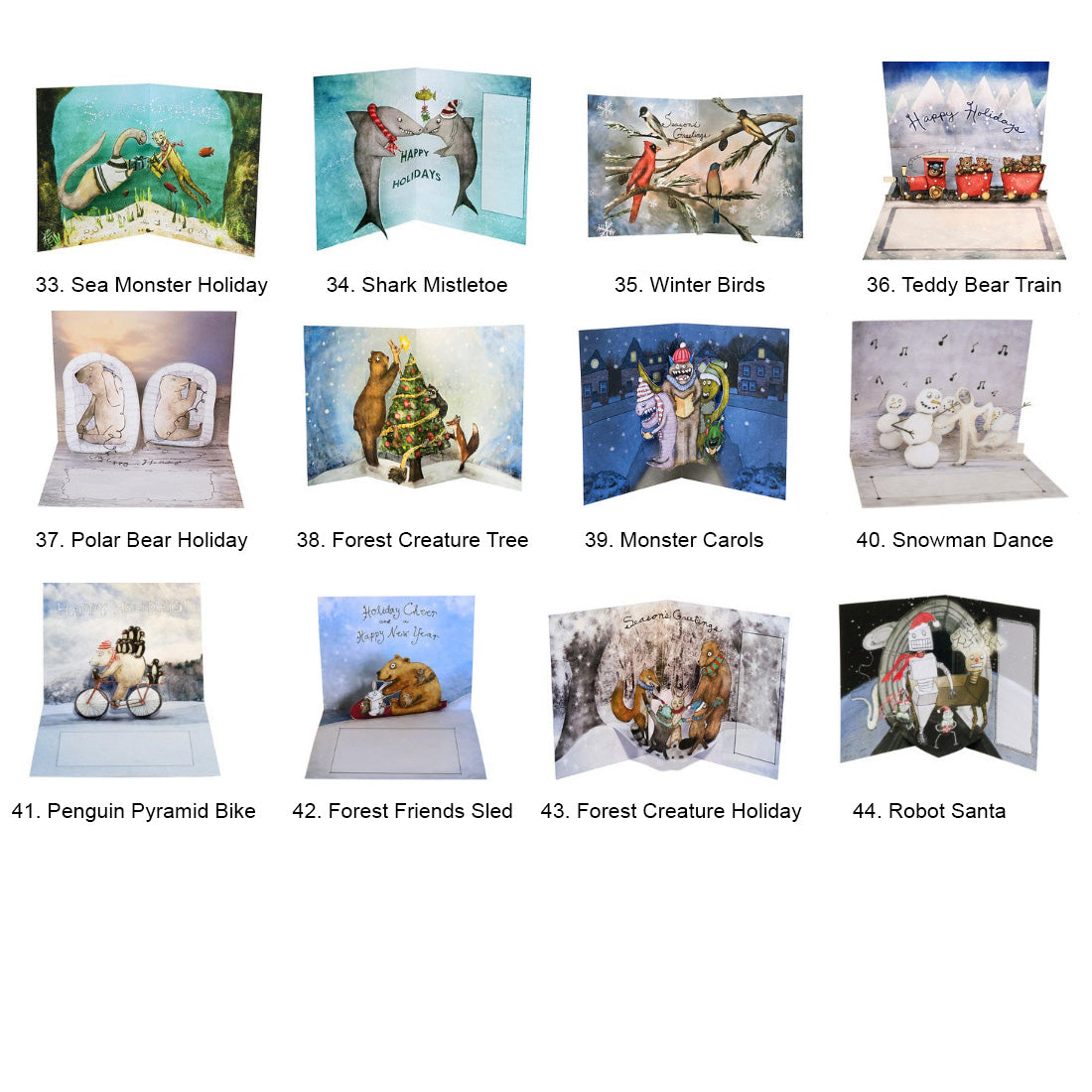 Bulk 3D Pop Up Cards - Build your own set