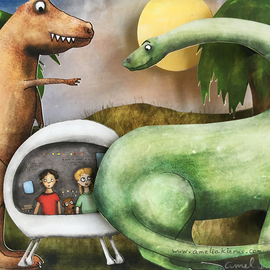 Time Machine Adventure - Limited Edition Shadow Box Wall Art