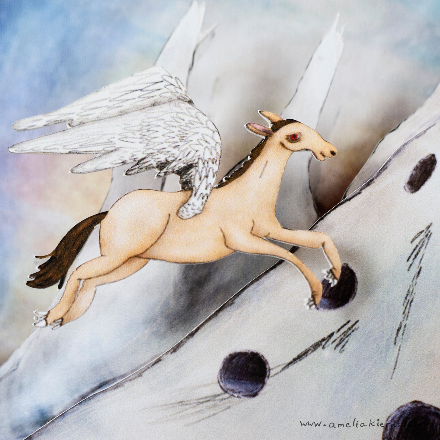 Pegasus Mountain - Limited Edition Shadow Box Wall Art