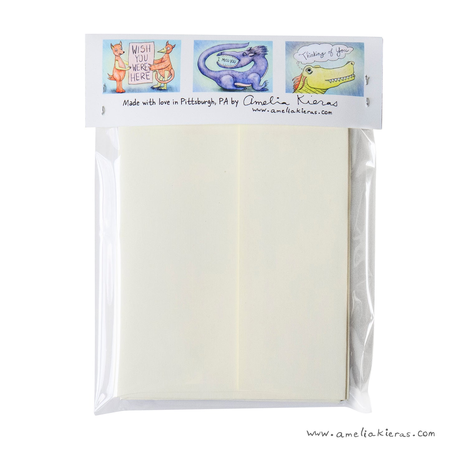 Miss You Monster Greeting Card Set