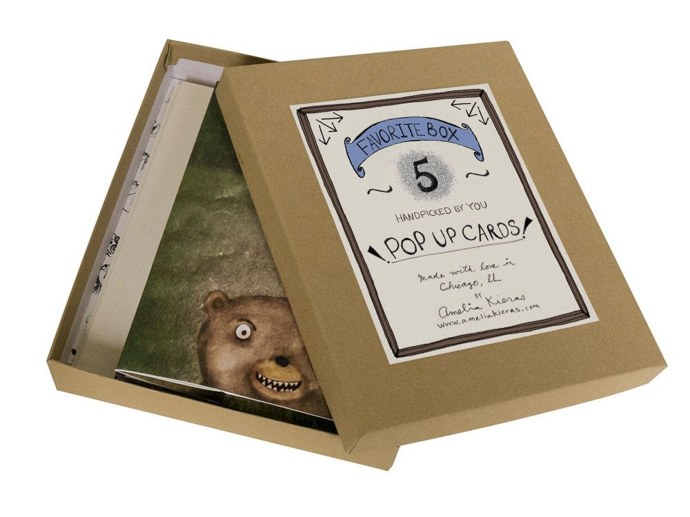 3D Pop Up Card Stationary Set - Custom Favorite Box