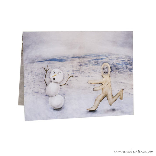 Snowman Dance Party 3D Pop Up Card