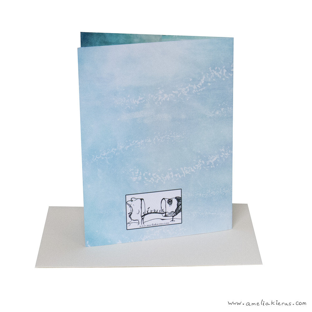Sharks under the Mistletoe 3D Pop Up Card