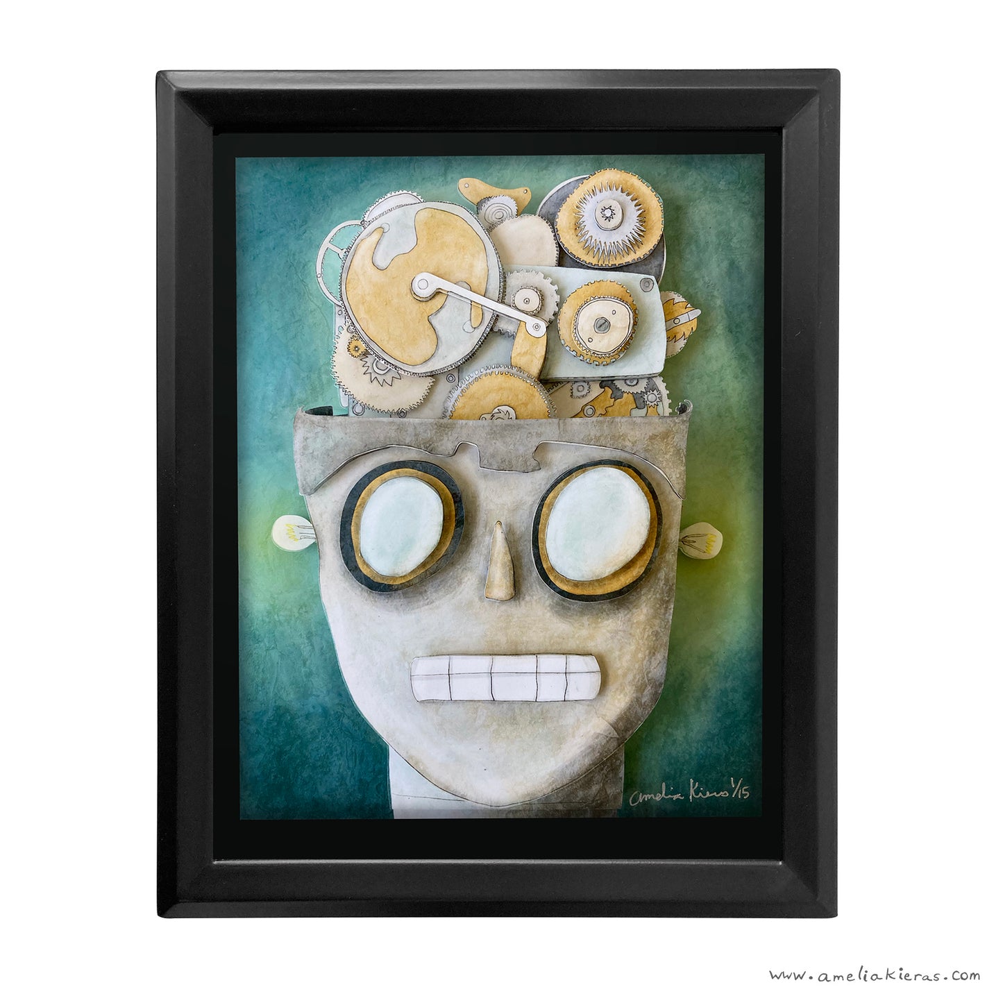 Robot Brain - Limited Edition Cut Paper Wall Art
