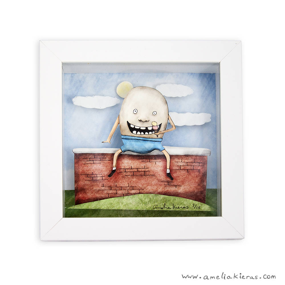 Humpty Dumpty Shadow Box - Limited Edition Shadow Box Wall Art