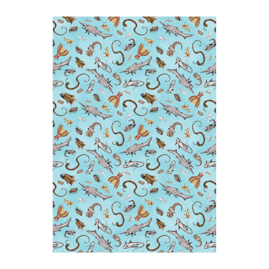 Weird Sea Creatures Wrapping Paper - Set of Three Sheets