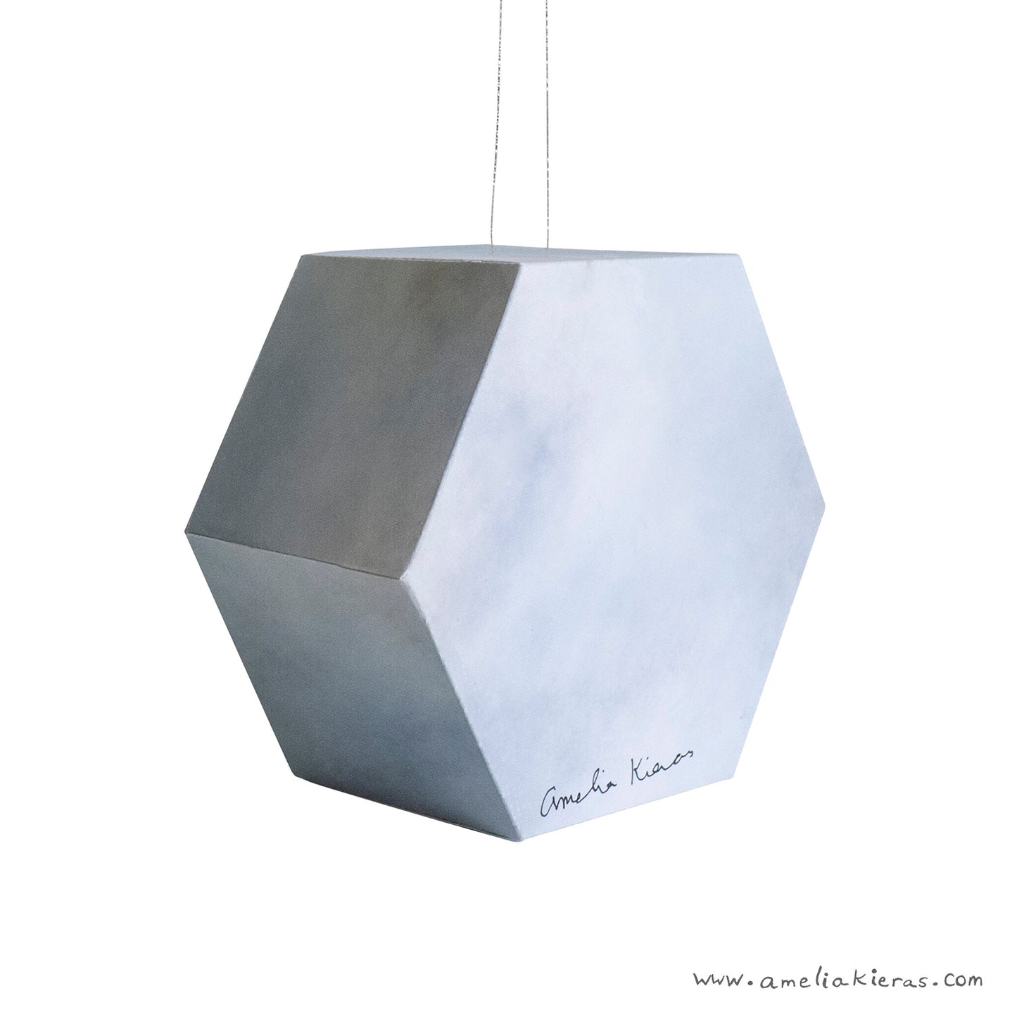 Snow Giant Geometric Paper Scene Christmas Ornament