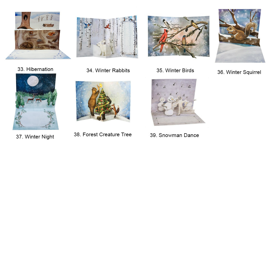 Bulk 3D Pop Up Cards - Build your own set