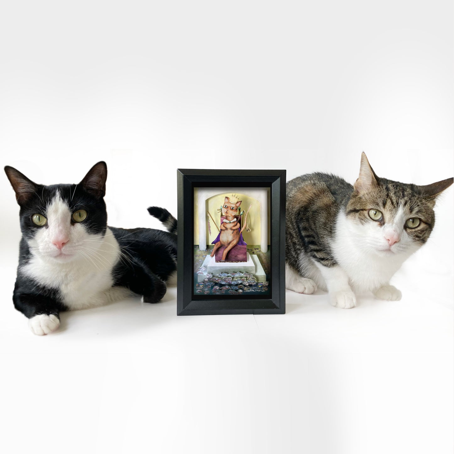 King of Cats - Limited Edition Shadow Box Wall Art
