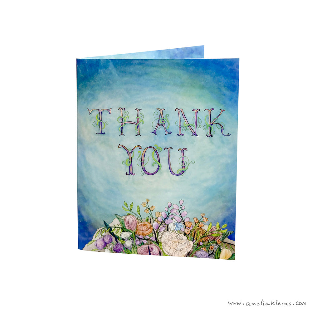 Thank You Bouquet 3D Pop Up Card