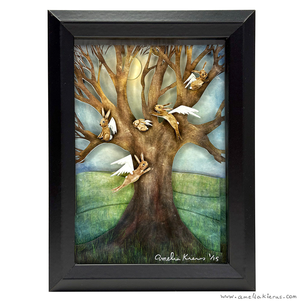 Morning Exercises - Limited Edition Shadow Box Wall Art