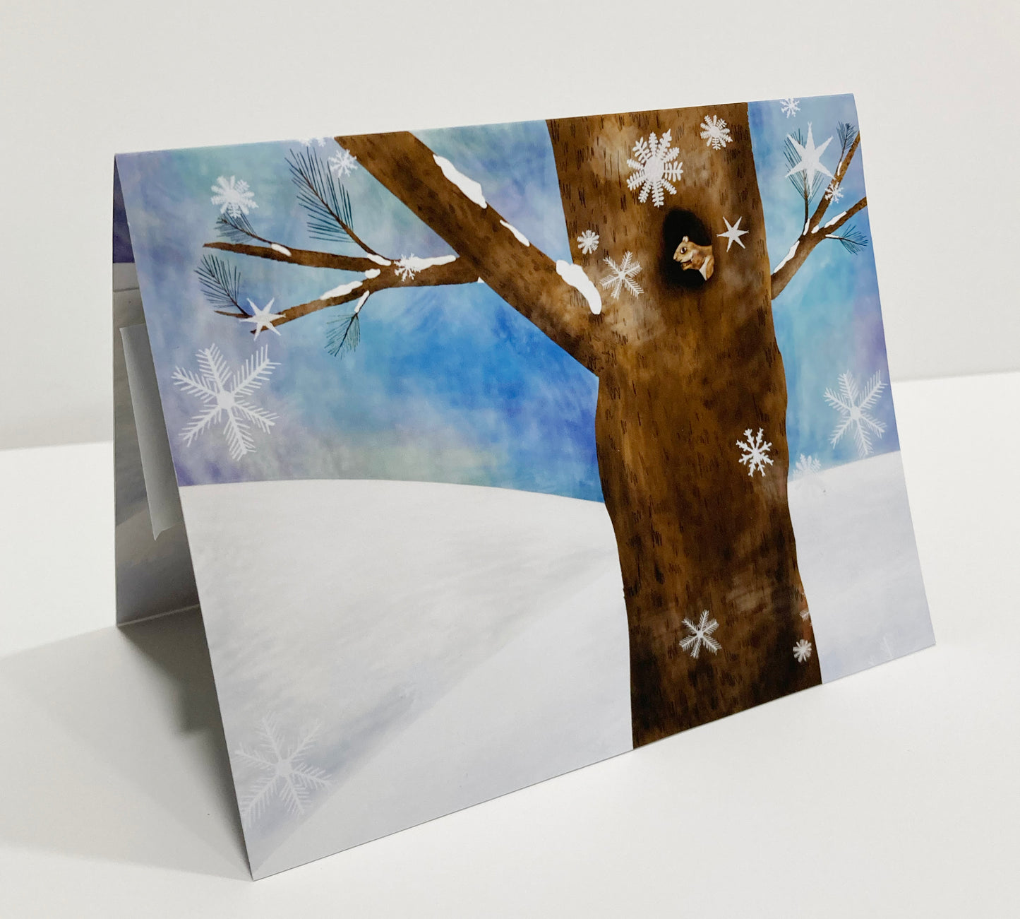 Winter Squirrel Holiday 3D Pop Up Card