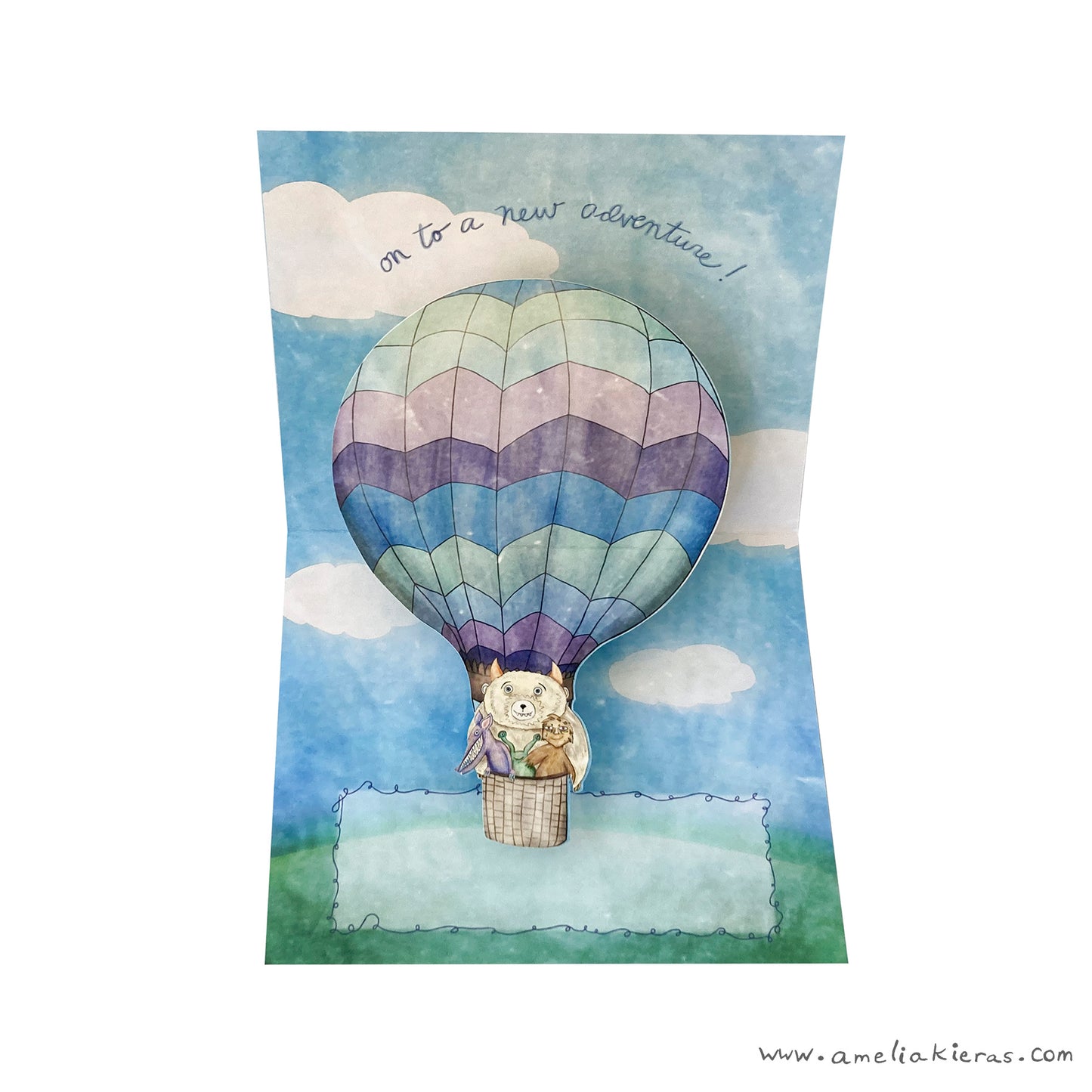 3D Pop Up Card - Balloon Monster Adventure