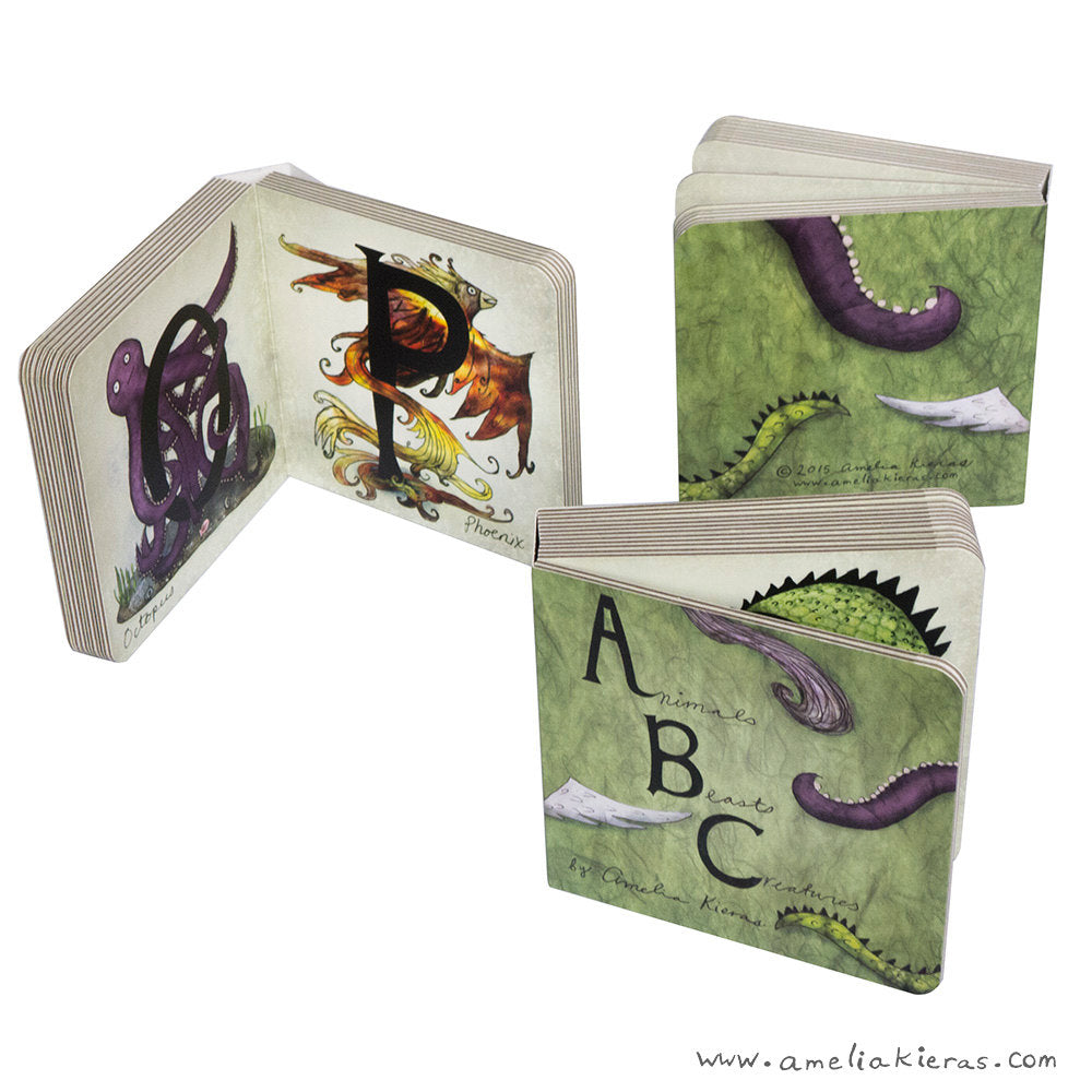 Children's ABC Board Book - Animals, Beasts, and Creatures