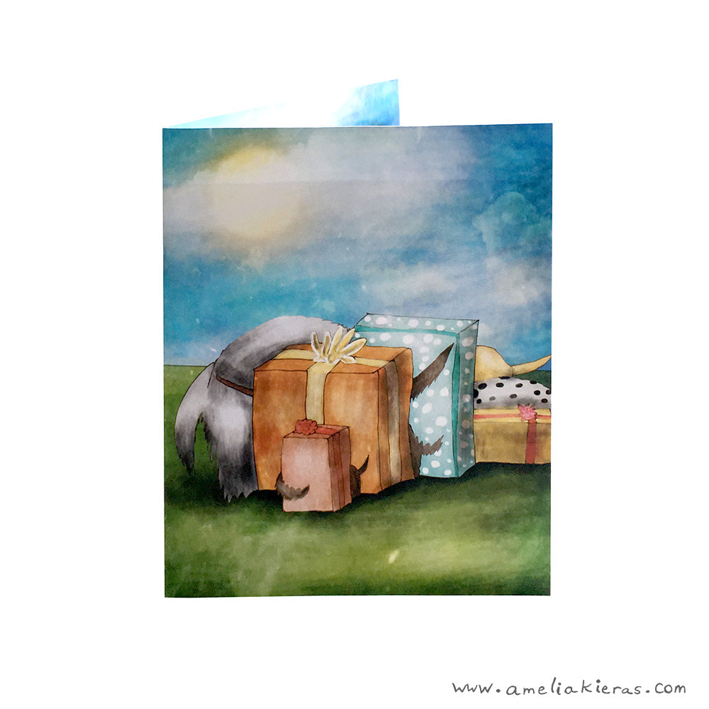 Happy Birthday Dog Surprise Party 3D Pop Up Card