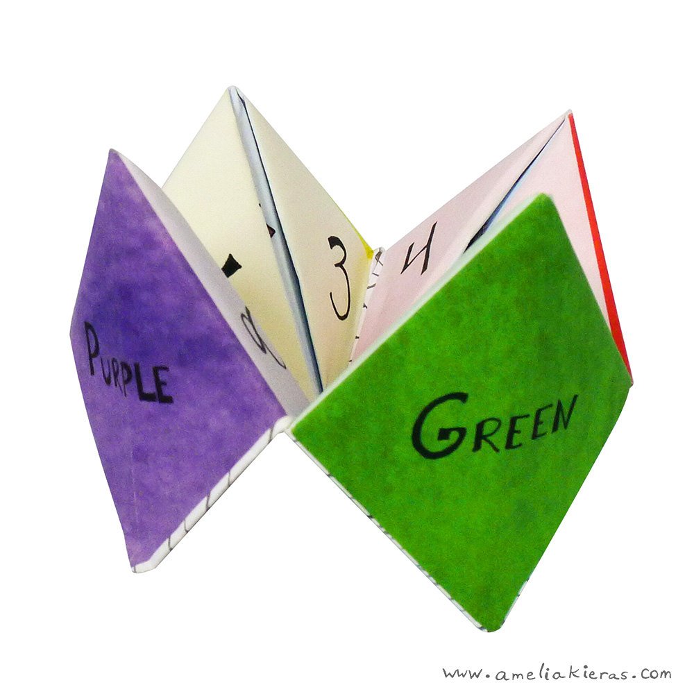 Illustrated Fortune Teller / Cootie Catcher