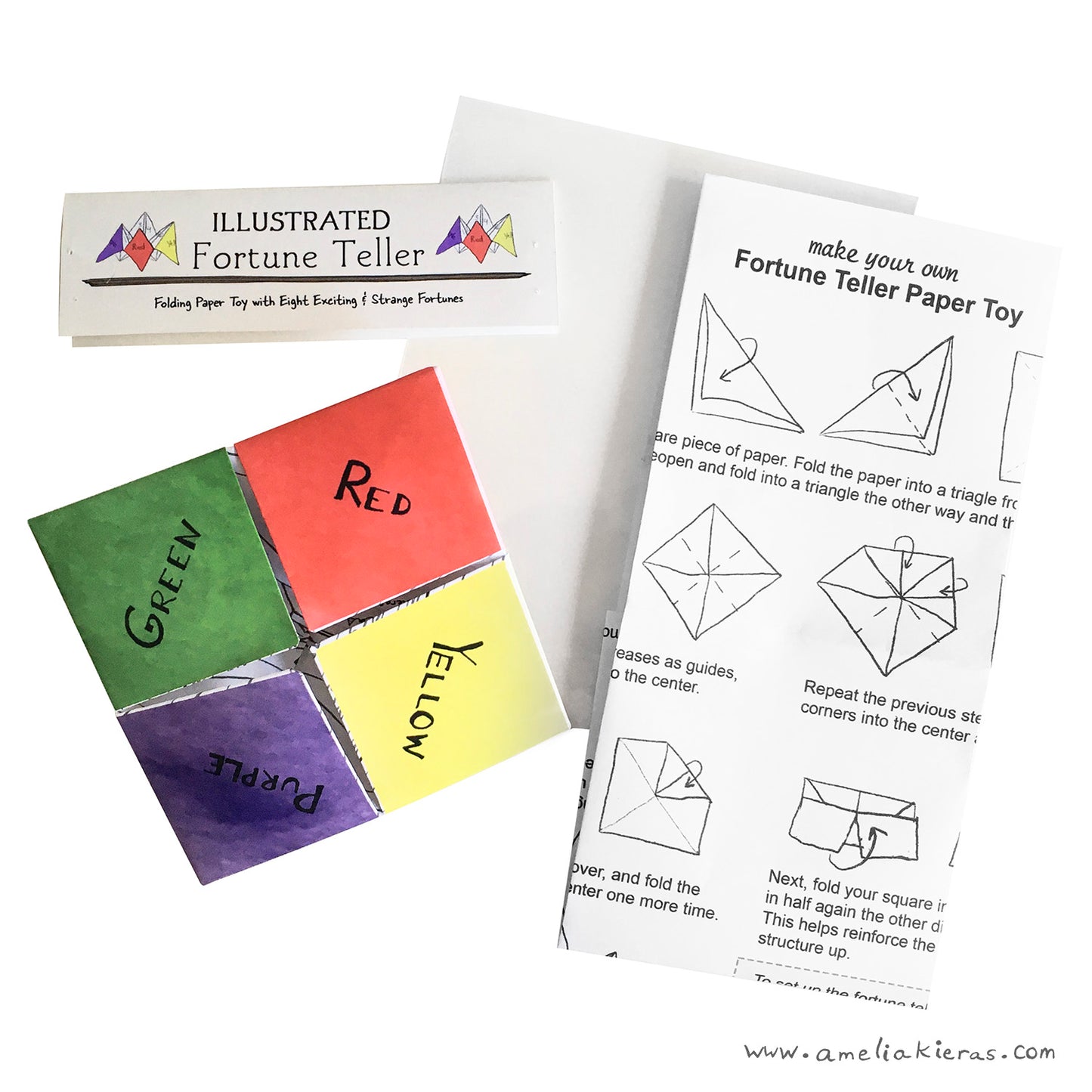 Illustrated Fortune Teller / Cootie Catcher