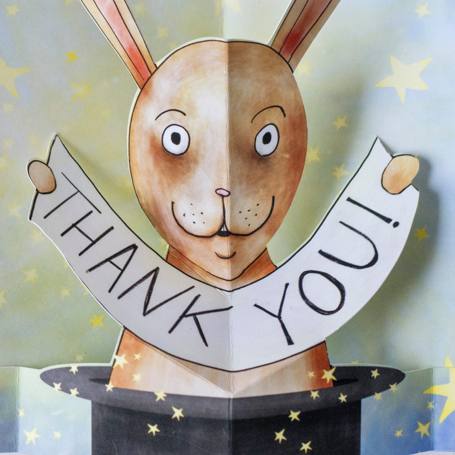 Magic Bunny Thank You Pop Up Card