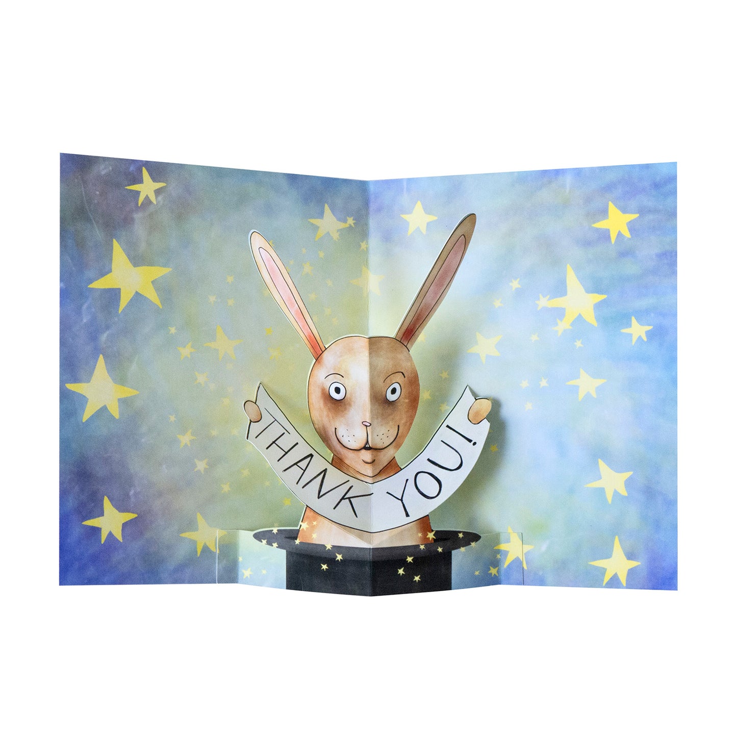 Magic Bunny Thank You Pop Up Card