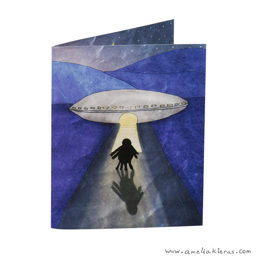 Alien Hooray! 3D Pop Up Card