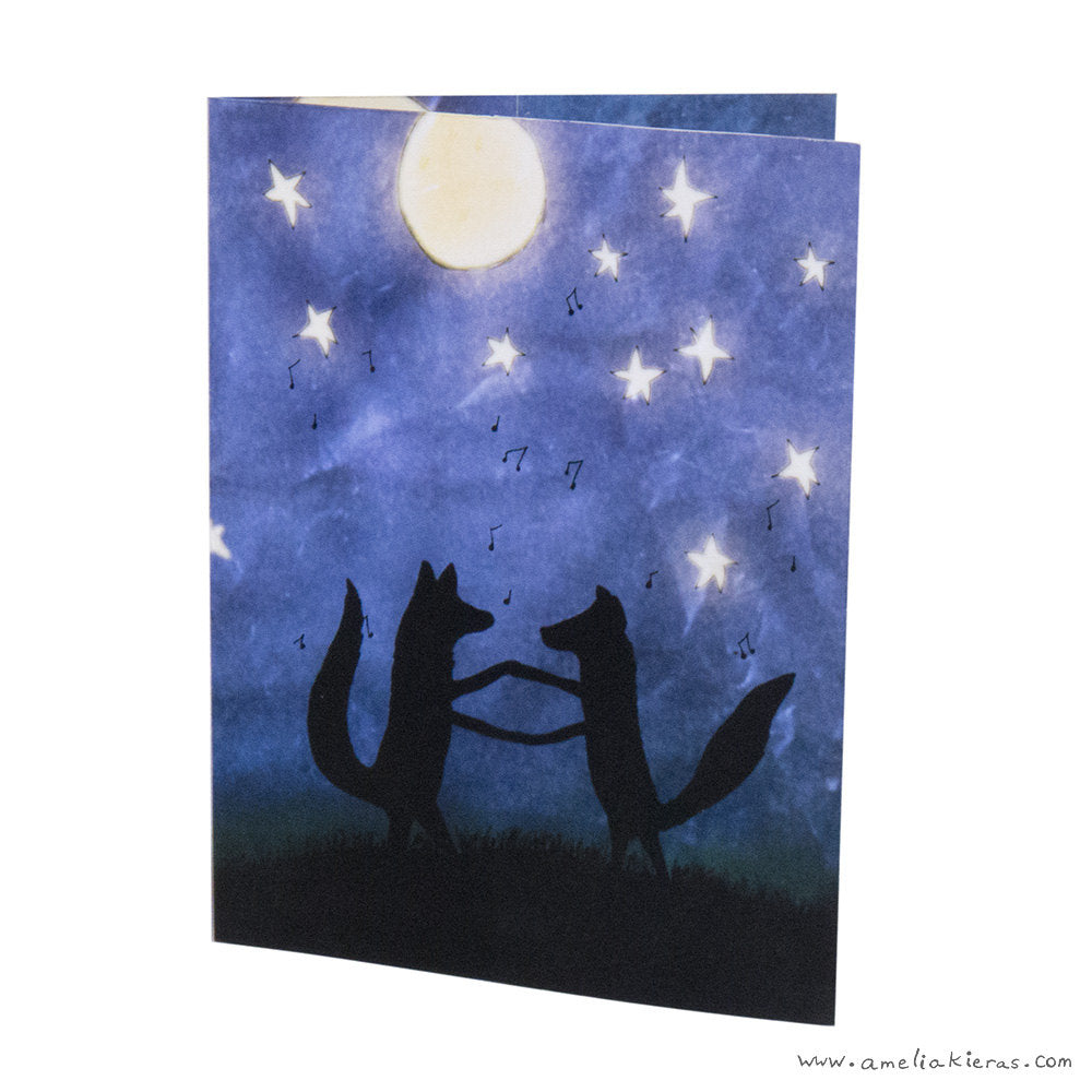 Fox Dance 3D Pop Up Card