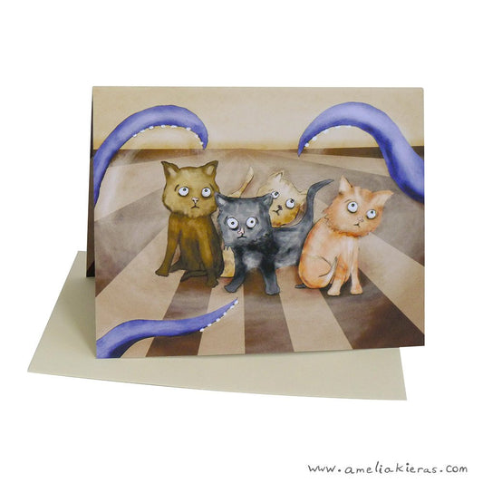 Kitten Tickle 3D Pop Up Card