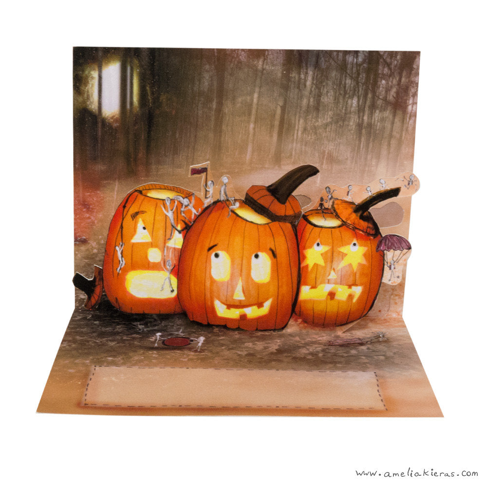 Pumpkin Escape 3D Pop Up Card