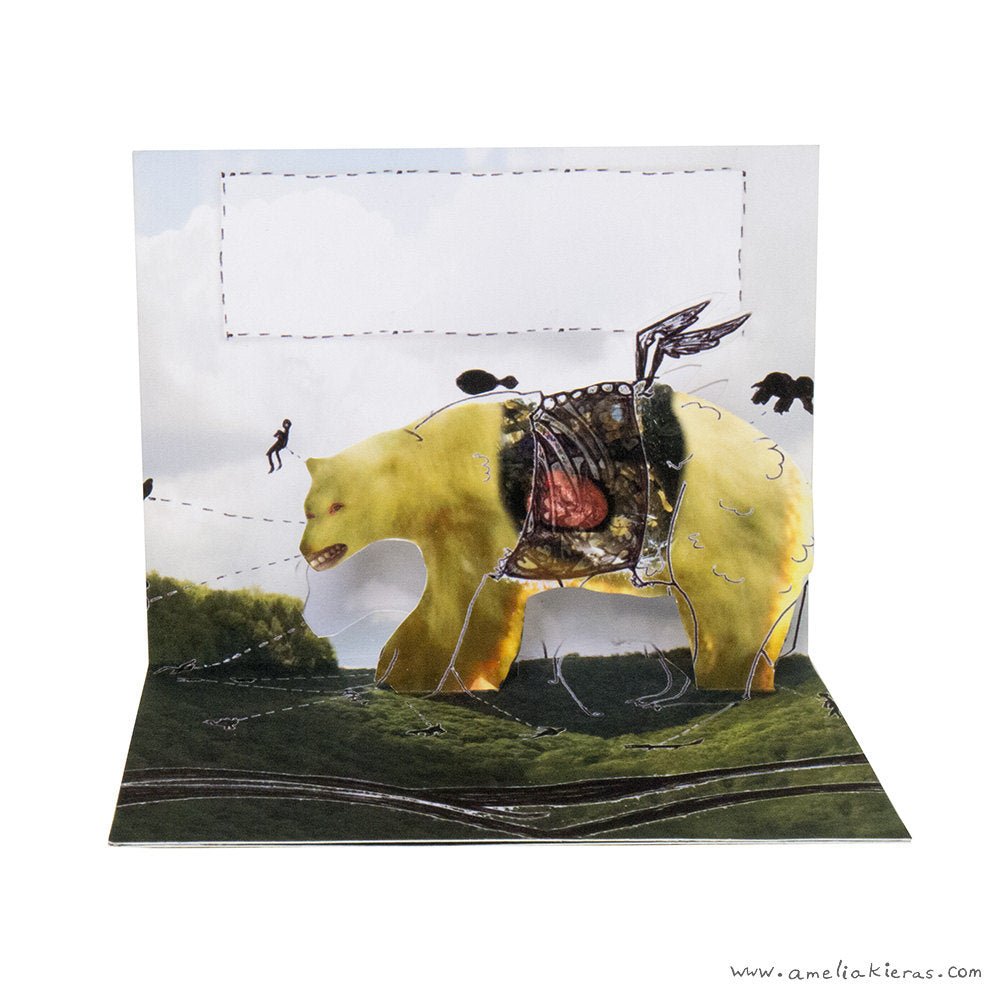The Polar Bear of Love 3D Pop Up Card