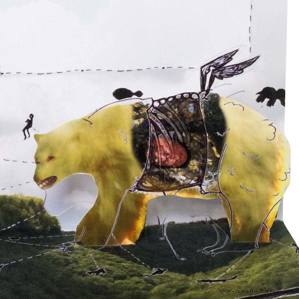 The Polar Bear of Love 3D Pop Up Card