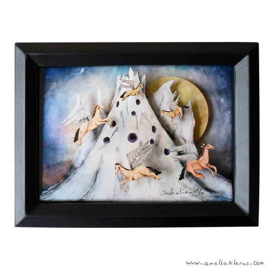 Pegasus Mountain - Limited Edition Shadow Box Wall Art