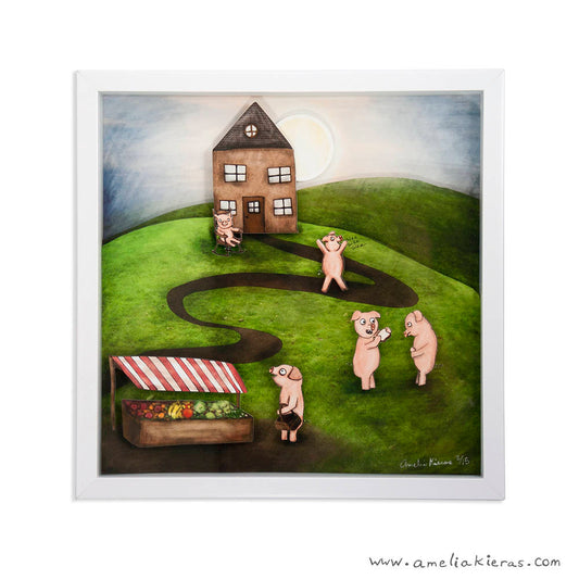 This Little Piggy Shadow Box - Limited Edition Shadow Box Wall Art