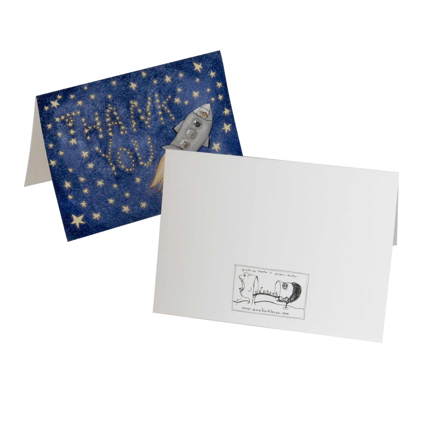 Space Cats Thank You Card Set