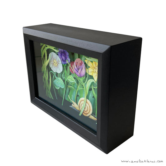 Talking with Flowers - Limited Edition Shadow Box Wall Art
